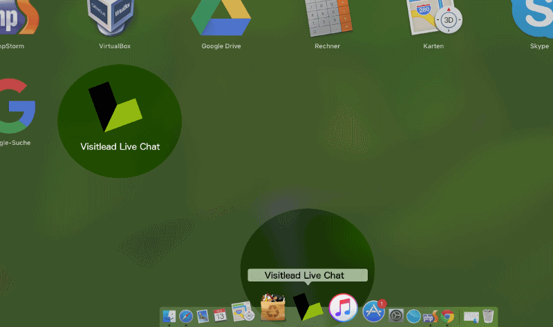 Visitlead in Dock and Launchpad